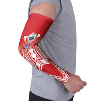 Toa Samoa Rugby Custom Arm Sleeves Samoa mo Samoa Polynesian Pacific Red - Polynesian Pride