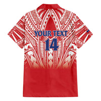 Toa Samoa Rugby Custom Family Matching Summer Maxi Dress and Hawaiian Shirt Samoa mo Samoa Polynesian Pacific Red - Polynesian Pride