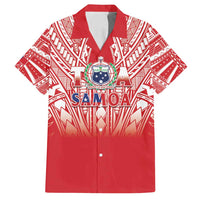 Toa Samoa Rugby Custom Family Matching Tank Maxi Dress and Hawaiian Shirt Samoa mo Samoa Polynesian Pacific Red - Polynesian Pride