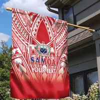 Toa Samoa Rugby Custom Garden Flag Samoa mo Samoa Polynesian Pacific Red - Polynesian Pride