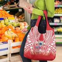 Toa Samoa Rugby Custom Grocery Bag Samoa mo Samoa Polynesian Pacific Red - Polynesian Pride