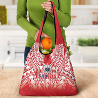 Toa Samoa Rugby Custom Grocery Bag Samoa mo Samoa Polynesian Pacific Red - Polynesian Pride
