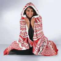 Toa Samoa Rugby Custom Hooded Blanket Samoa mo Samoa Polynesian Pacific Red - Polynesian Pride