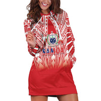 Toa Samoa Rugby Custom Hoodie Dress Samoa mo Samoa Polynesian Pacific Red - Polynesian Pride