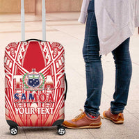 Toa Samoa Rugby Custom Luggage Cover Samoa mo Samoa Polynesian Pacific Red - Polynesian Pride