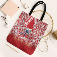 Toa Samoa Rugby Custom Tote Bag Samoa mo Samoa Polynesian Pacific Red - Polynesian Pride