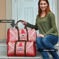 Toa Samoa Rugby Custom Travel Bag Samoa mo Samoa Polynesian Pacific Red - Polynesian Pride