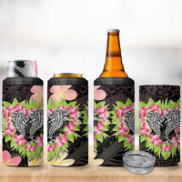 Polynesia Valentine's Day 4 in 1 Can Cooler Tumbler Hammerhead Shark Plumeria With Polynesian Pattern LT14 - Polynesian Pride