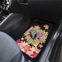 Polynesia Valentine's Day Car Mats Hammerhead Shark Plumeria With Polynesian Pattern LT14 - Polynesian Pride