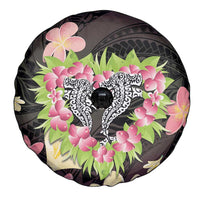Polynesia Valentine's Day Spare Tire Cover Hammerhead Shark Plumeria With Polynesian Pattern LT14 - Polynesian Pride
