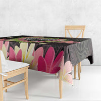 Polynesia Valentine's Day Tablecloth Hammerhead Shark Plumeria With Polynesian Pattern LT14 - Polynesian Pride