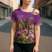 ANZAC Day Cross Shoulder Shirt Lest We Forget The Animals Of War LT15 - Polynesian Pride