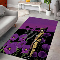 ANZAC Soldier and War Animals Area Rug We Will Remember Them LT15 - Polynesian Pride