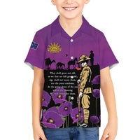 ANZAC Soldier and War Animals Family Matching Off Shoulder Short Dress and Hawaiian Shirt We Will Remember Them