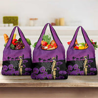 ANZAC Soldier and War Animals Grocery Bag We Will Remember Them LT15 3-pack One Size Purple - Polynesian Pride