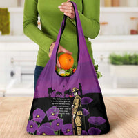 ANZAC Soldier and War Animals Grocery Bag We Will Remember Them LT15 - Polynesian Pride