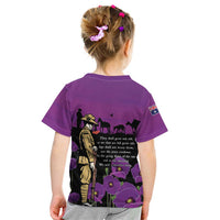 ANZAC Soldier and War Animals Kid T Shirt We Will Remember Them LT15 - Polynesian Pride