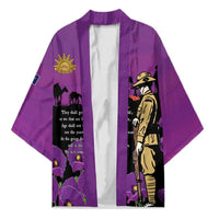 ANZAC Soldier and War Animals Kimono We Will Remember Them