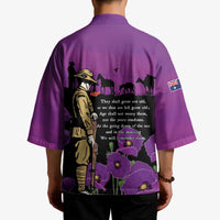 ANZAC Soldier and War Animals Kimono We Will Remember Them