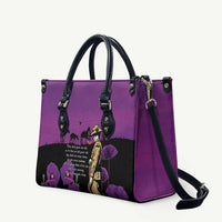 ANZAC Soldier and War Animals Leather Bag We Will Remember Them LT15 Purple - Polynesian Pride