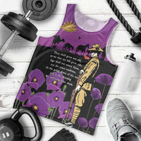 ANZAC Soldier and War Animals Men Tank Top We Will Remember Them LT15 - Polynesian Pride