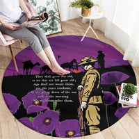 ANZAC Soldier and War Animals Round Carpet We Will Remember Them LT15 - Polynesian Pride