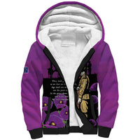ANZAC Soldier and War Animals Sherpa Hoodie We Will Remember Them LT15 Unisex Purple - Polynesian Pride