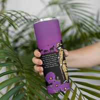ANZAC Soldier and War Animals Skinny Tumbler We Will Remember Them LT15 - Polynesian Pride