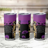 ANZAC Soldier and War Animals Tumbler Cup We Will Remember Them LT15 - Polynesian Pride