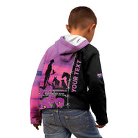 Personalised ANZAC War Animals Kid Hoodie Lest We Forget Memorial LT15 - Polynesian Pride