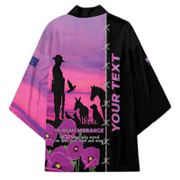 Personalised ANZAC War Animals Kimono Lest We Forget Memorial