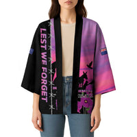 Personalised ANZAC War Animals Kimono Lest We Forget Memorial