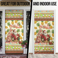 Hawaiian Santa Aloha Pineapple Christmas Door Cover Mele Kalikimaka - Polynesian Pride
