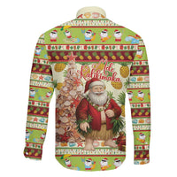 Hawaiian Santa Aloha Pineapple Christmas Family Matching Off Shoulder Short Dress and Hawaiian Shirt Mele Kalikimaka - Polynesian Pride