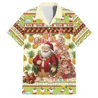 Hawaiian Santa Aloha Pineapple Christmas Family Matching Puletasi and Hawaiian Shirt Mele Kalikimaka - Polynesian Pride