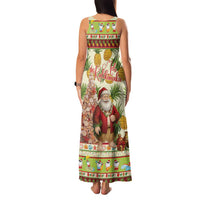 Hawaiian Santa Aloha Pineapple Christmas Family Matching Tank Maxi Dress and Hawaiian Shirt Mele Kalikimaka - Polynesian Pride