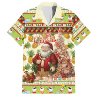 Hawaiian Santa Aloha Pineapple Christmas Hawaiian Shirt Mele Kalikimaka LT15 Cream - Polynesian Pride