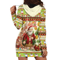 Hawaiian Santa Aloha Pineapple Christmas Hoodie Dress Mele Kalikimaka - Polynesian Pride