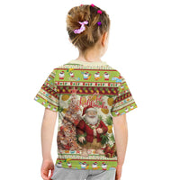 Hawaiian Santa Aloha Pineapple Christmas Kid T Shirt Mele Kalikimaka LT15 - Polynesian Pride