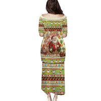 Hawaiian Santa Aloha Pineapple Christmas Puletasi Mele Kalikimaka - Polynesian Pride