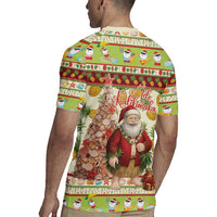 Hawaiian Santa Aloha Pineapple Christmas Rugby Jersey Mele Kalikimaka LT15 - Polynesian Pride