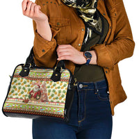 Hawaiian Santa Aloha Pineapple Christmas Shoulder Handbag Mele Kalikimaka - Polynesian Pride
