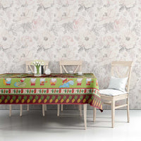 Hawaiian Santa Aloha Pineapple Christmas Tablecloth Mele Kalikimaka - Polynesian Pride