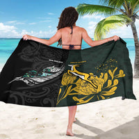 New Zealand and South Africa Rugby Sarong Silver Fern With Springboks