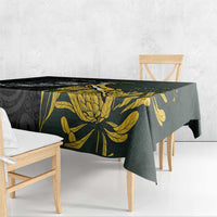 New Zealand and South Africa Rugby Tablecloth Silver Fern With Springboks LT15 - Polynesian Pride