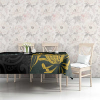 New Zealand and South Africa Rugby Tablecloth Silver Fern With Springboks LT15 - Polynesian Pride