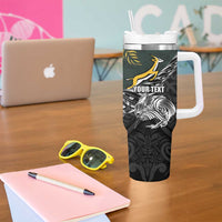 New Zealand and South Africa Rugby Personalised Tumbler With Handle Maori Kiwi With Springboks