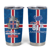 Iceland Icelandic National Day Tumbler Cup Happy 81th Anniversary