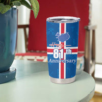 Iceland Icelandic National Day Tumbler Cup Happy 81th Anniversary