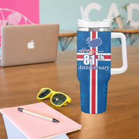 Iceland Icelandic National Day Tumbler With Handle Happy 81th Anniversary